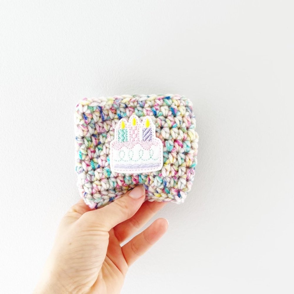 ✨ NWT Happy Birthday (Birthday Cake) Inspired Cup Cozy | Handmade